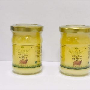 Organiac Gir Cow Desi Ghee (Glass Bottle-100 ml Set of 2)