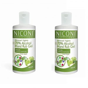 Niconi Advanced Green Apple Hand Rub Gel - 100 ML (Set of 2)