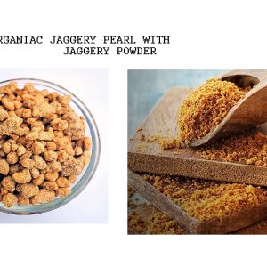 Organiac Jaggery Pearls 700g with Jaggery Powder 700g Combo